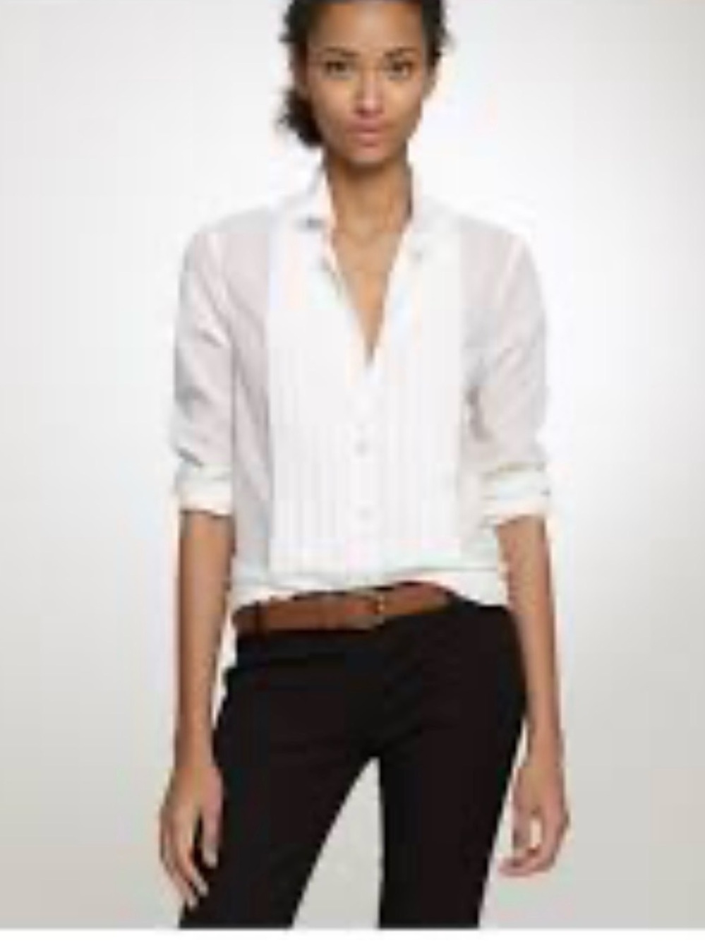 NWT J Crew 100% cotton tuxedo button down shirt size 10